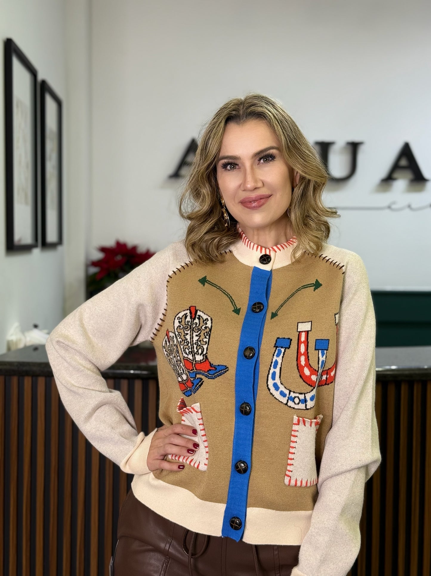 Sueter con detalle Bota