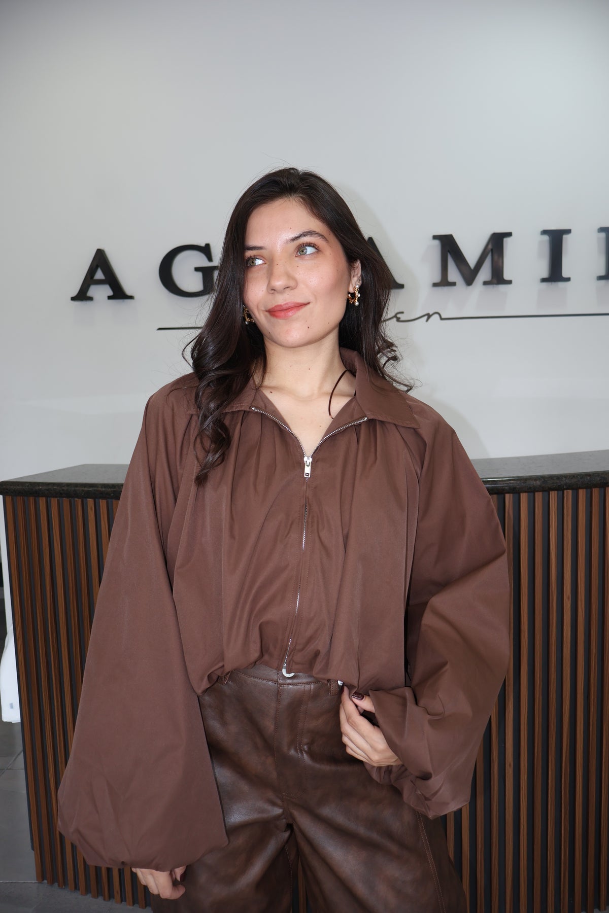 Ballon jacket brown
