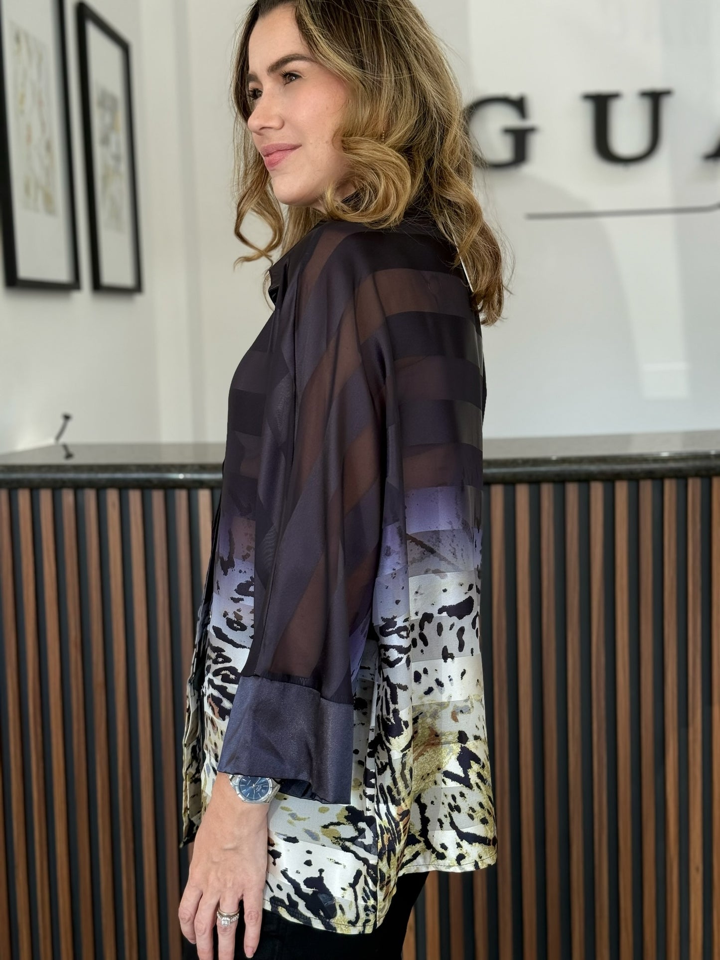 Blusa Transparencias Print