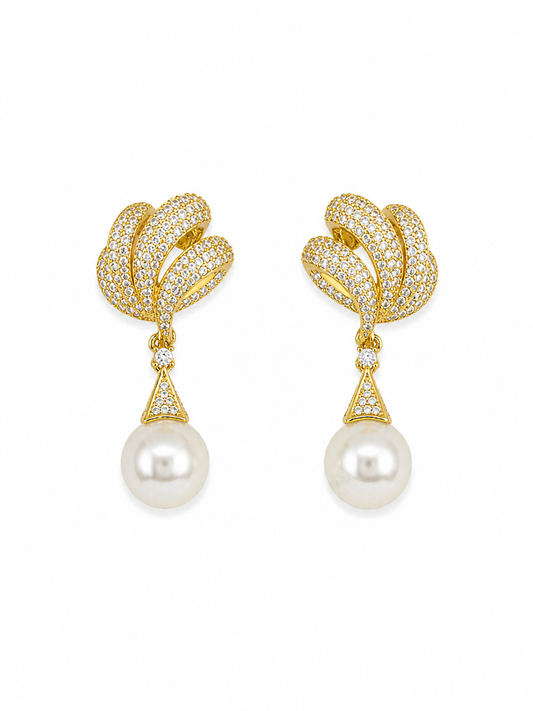 Aretes Pearl Drop Glow