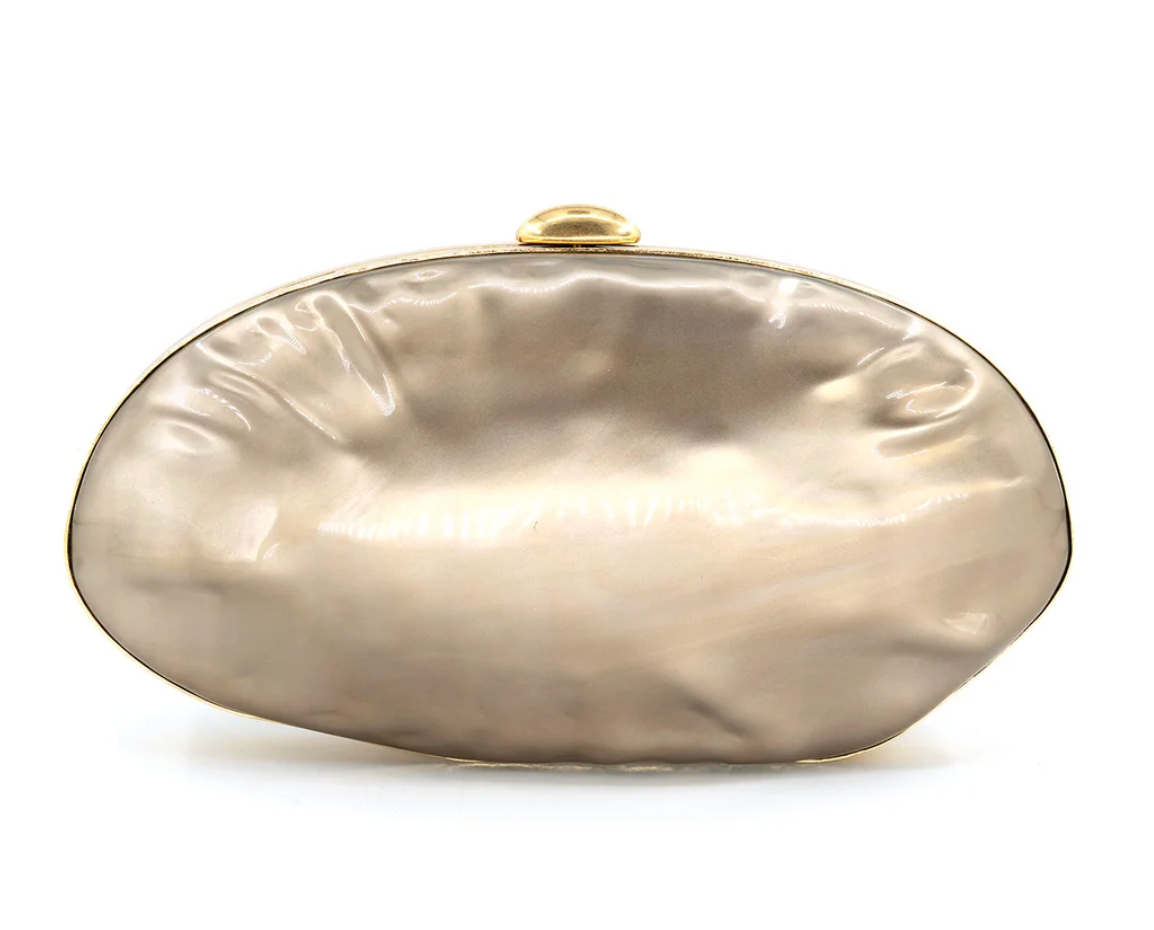 Bolsa Clutch Brown Shine