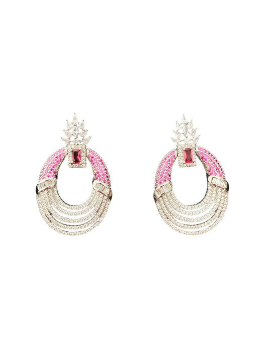 Aretes Imperio Rosa