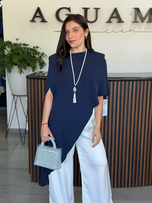 Blue Flow Blouse