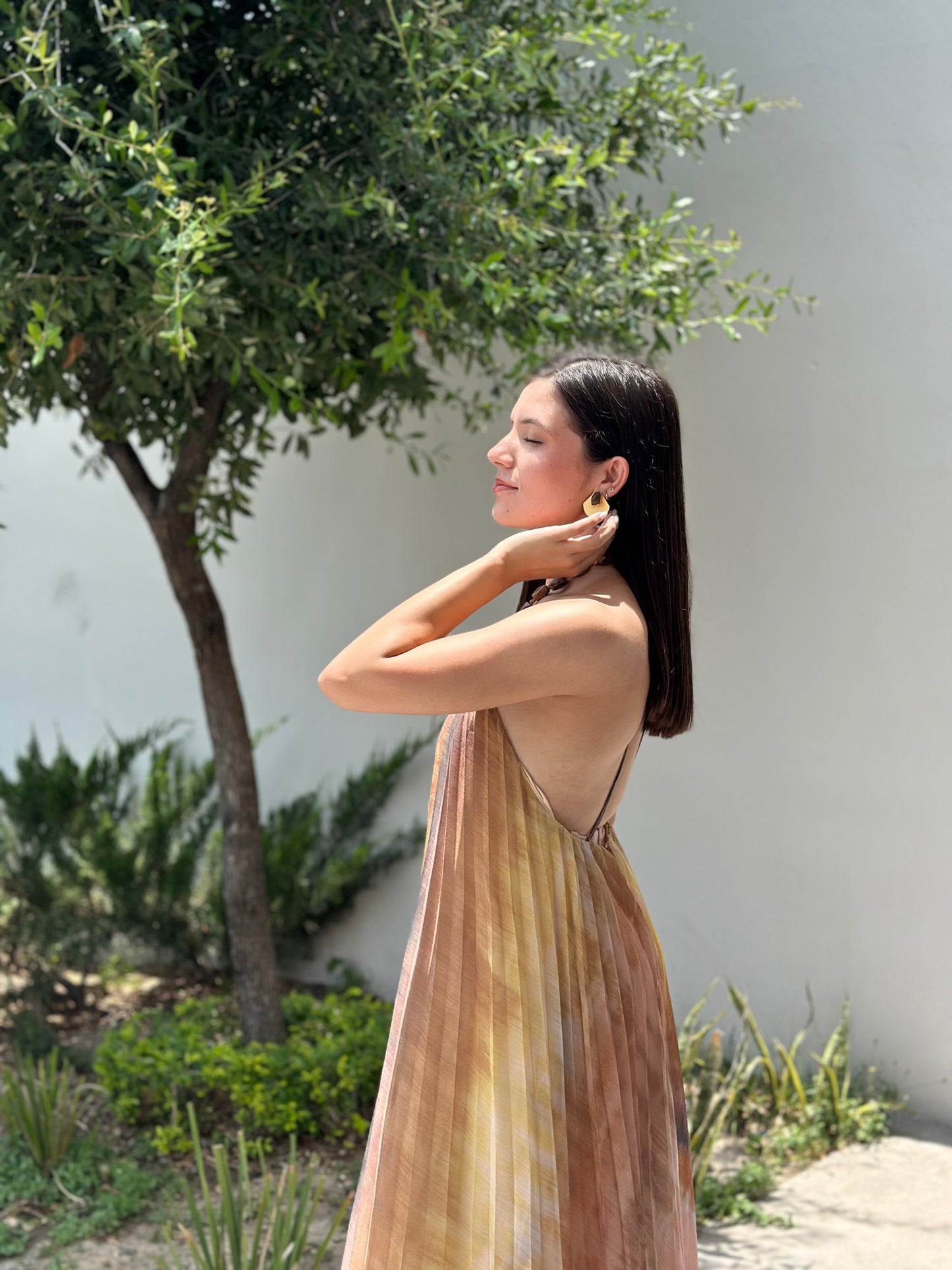Vestido halter colores
