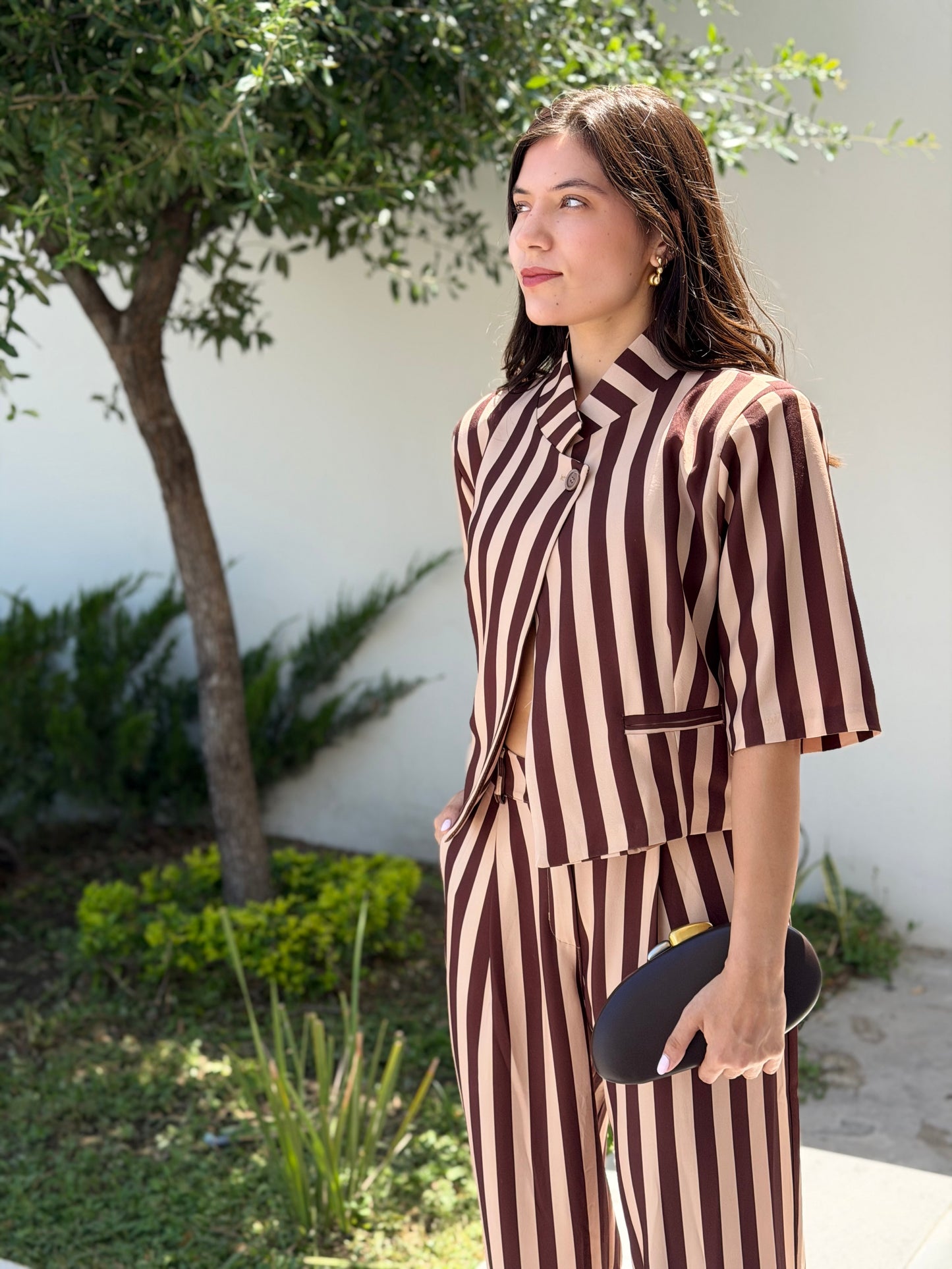 Mocha Stripes Set