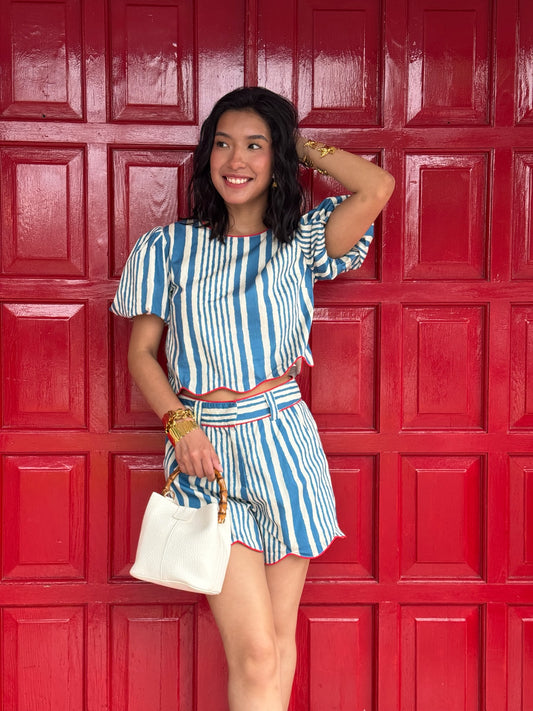 Set celeste short