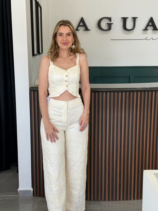 Conjunto Encaje Ivory