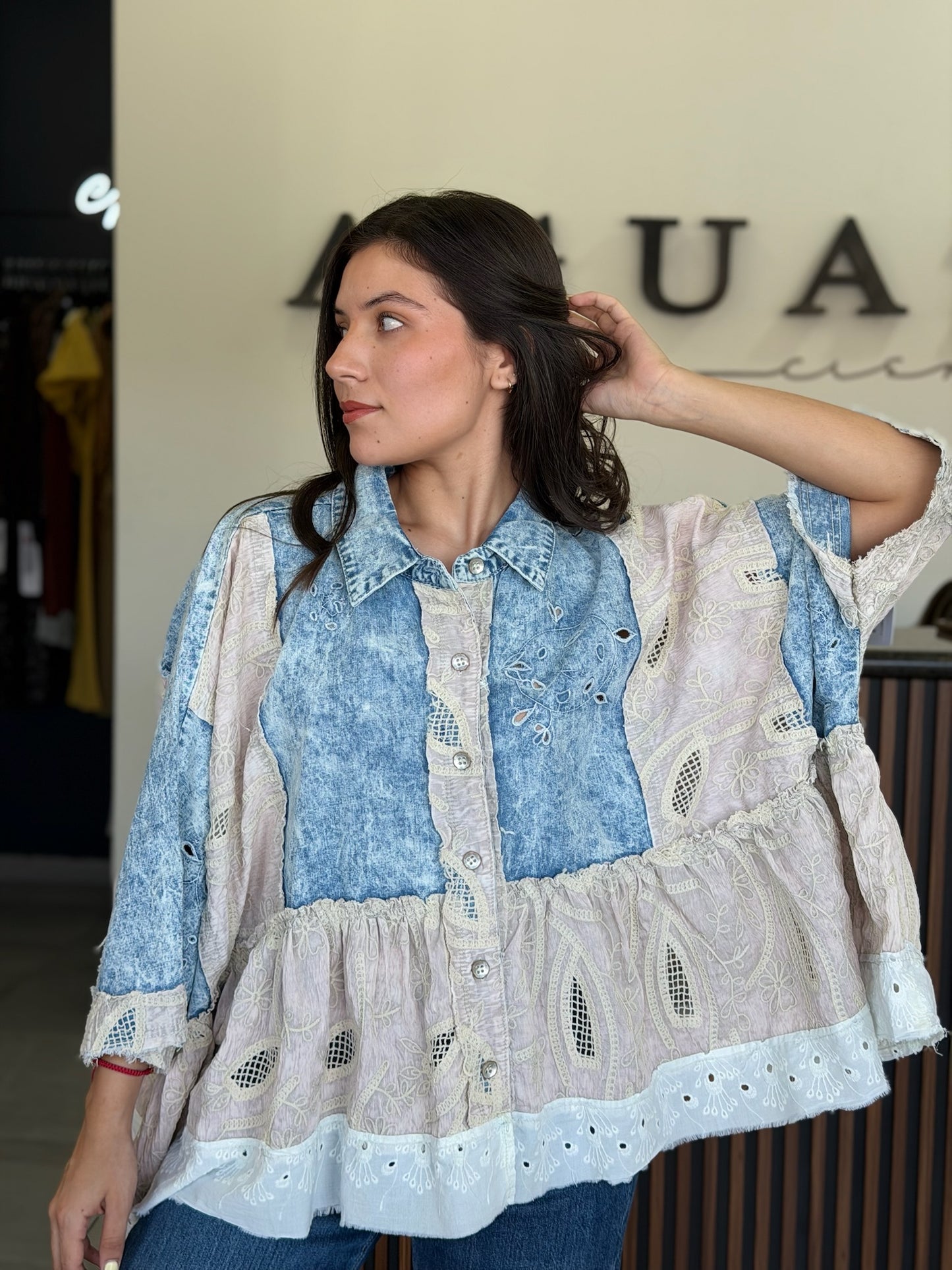 Blusa denim
