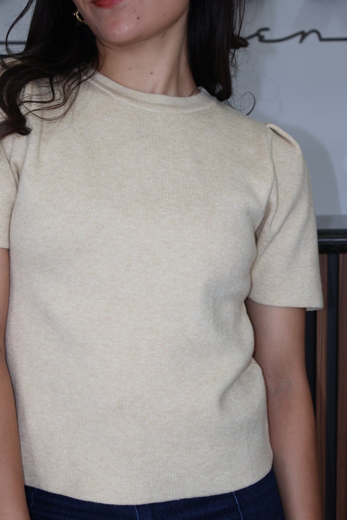 Sueter pullover beige