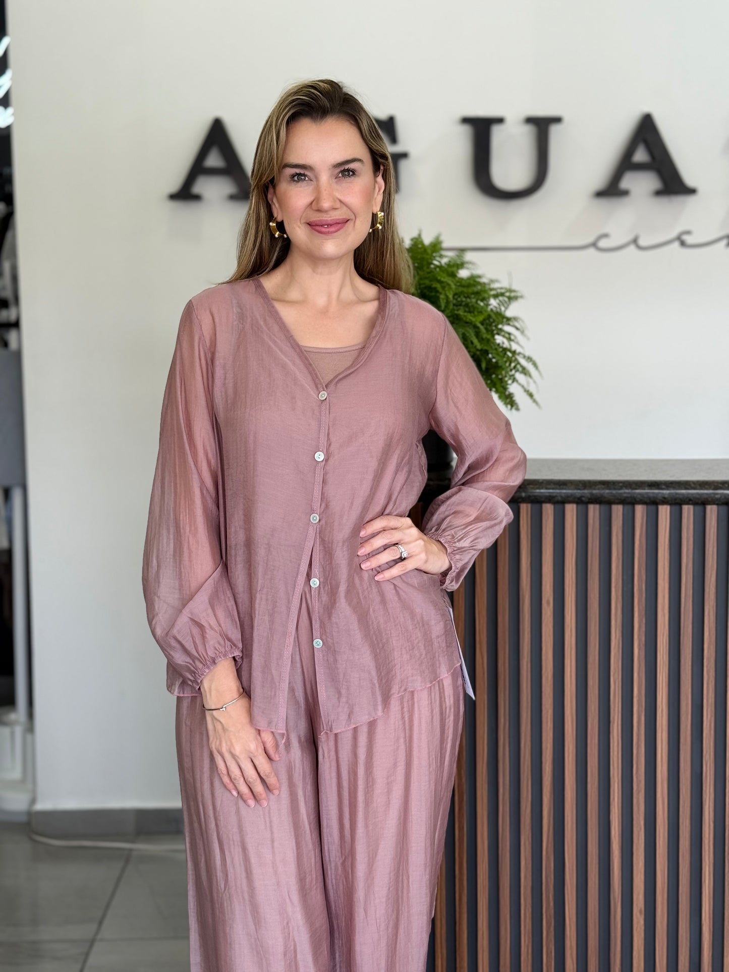 Set rosa transparencia