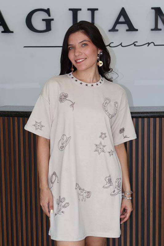 Vestido caballos country
