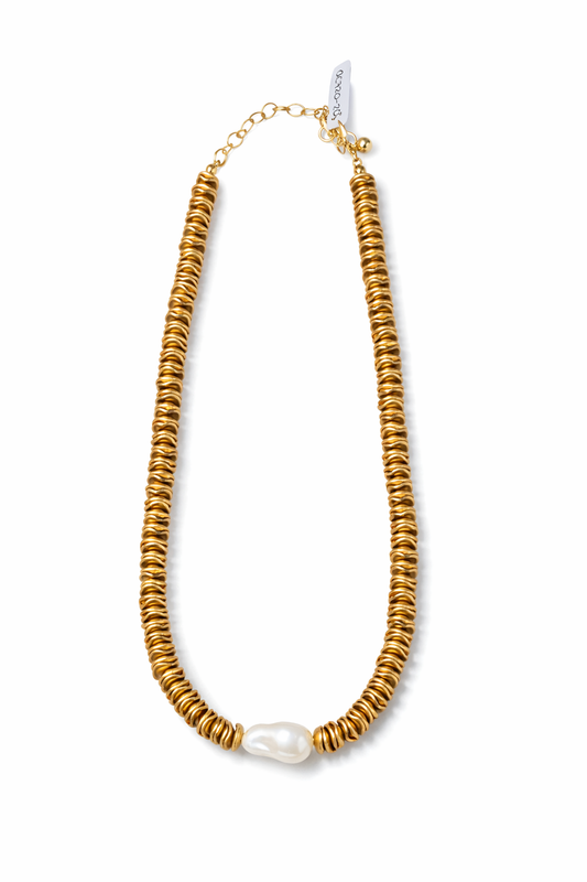 Collar Perla Central Minimal