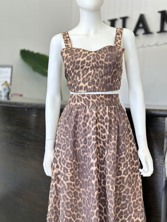 Conjunto print leopardo