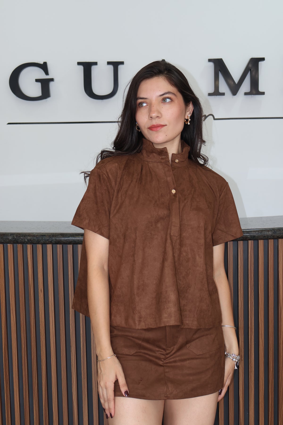 Conjunto brown soft brush