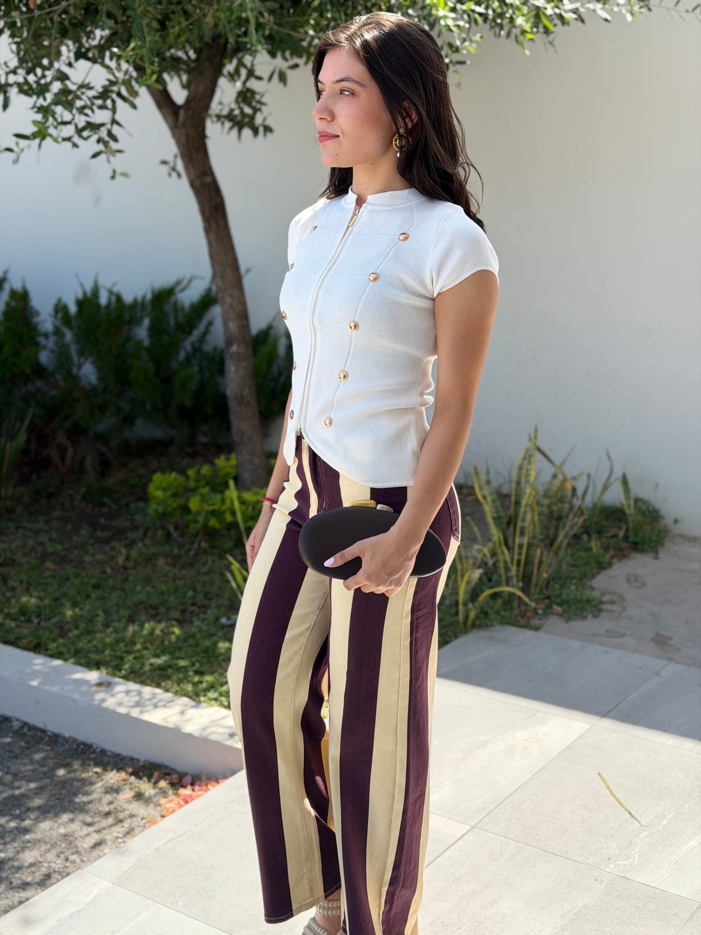 Mocha Line Pants