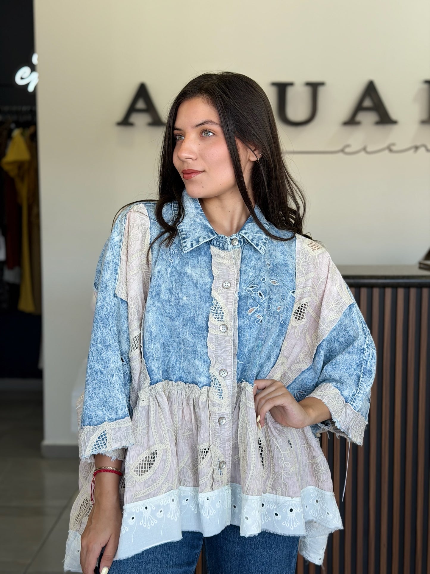 Blusa denim