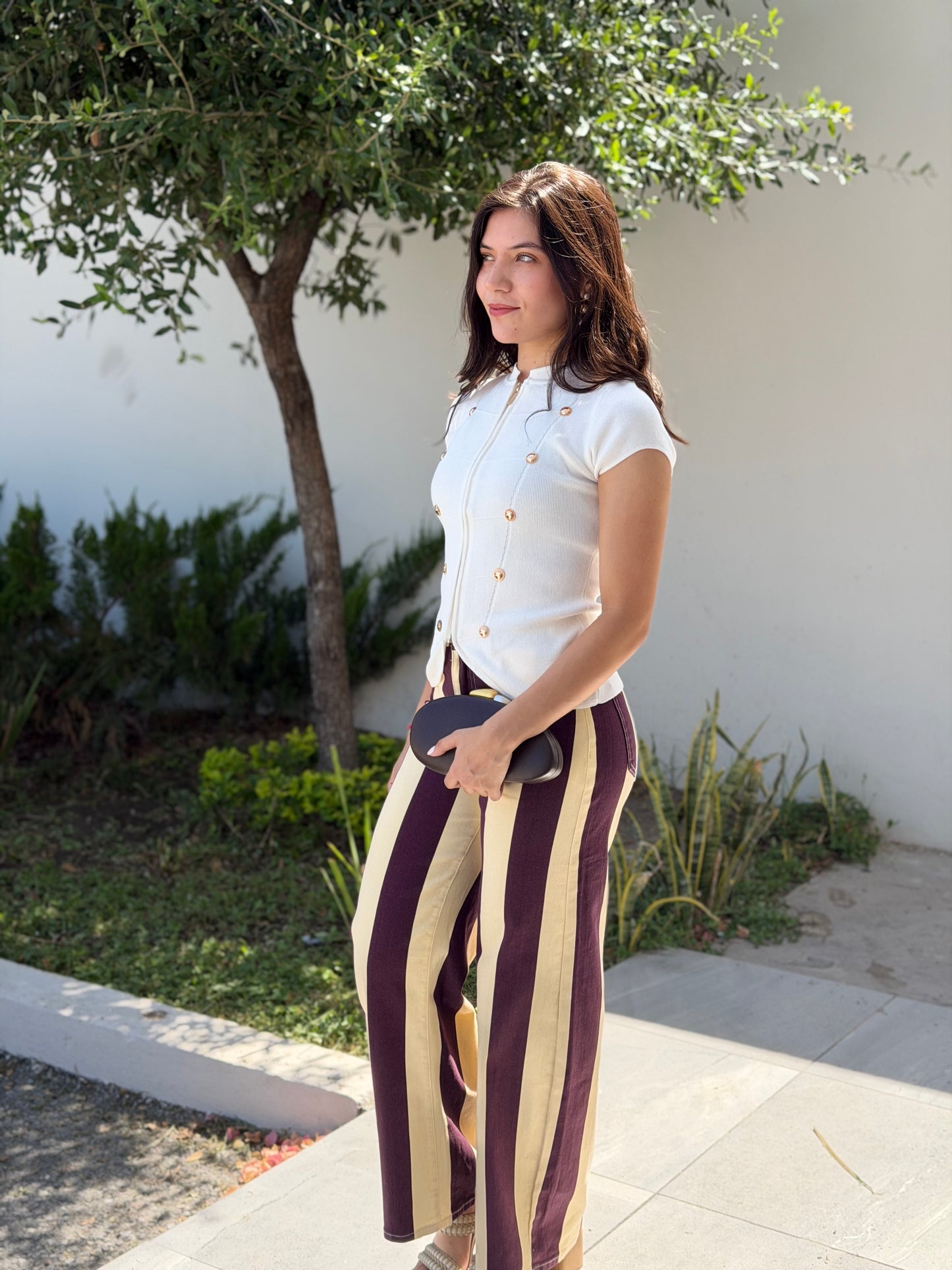 Mocha Line Pants