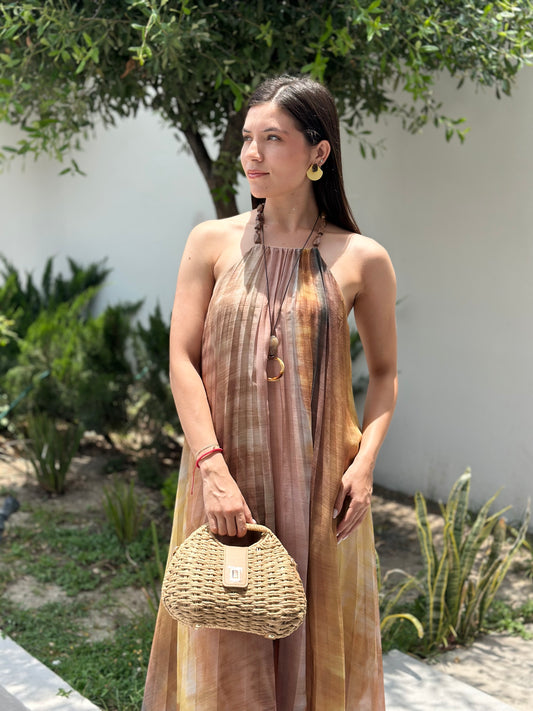 Vestido halter colores