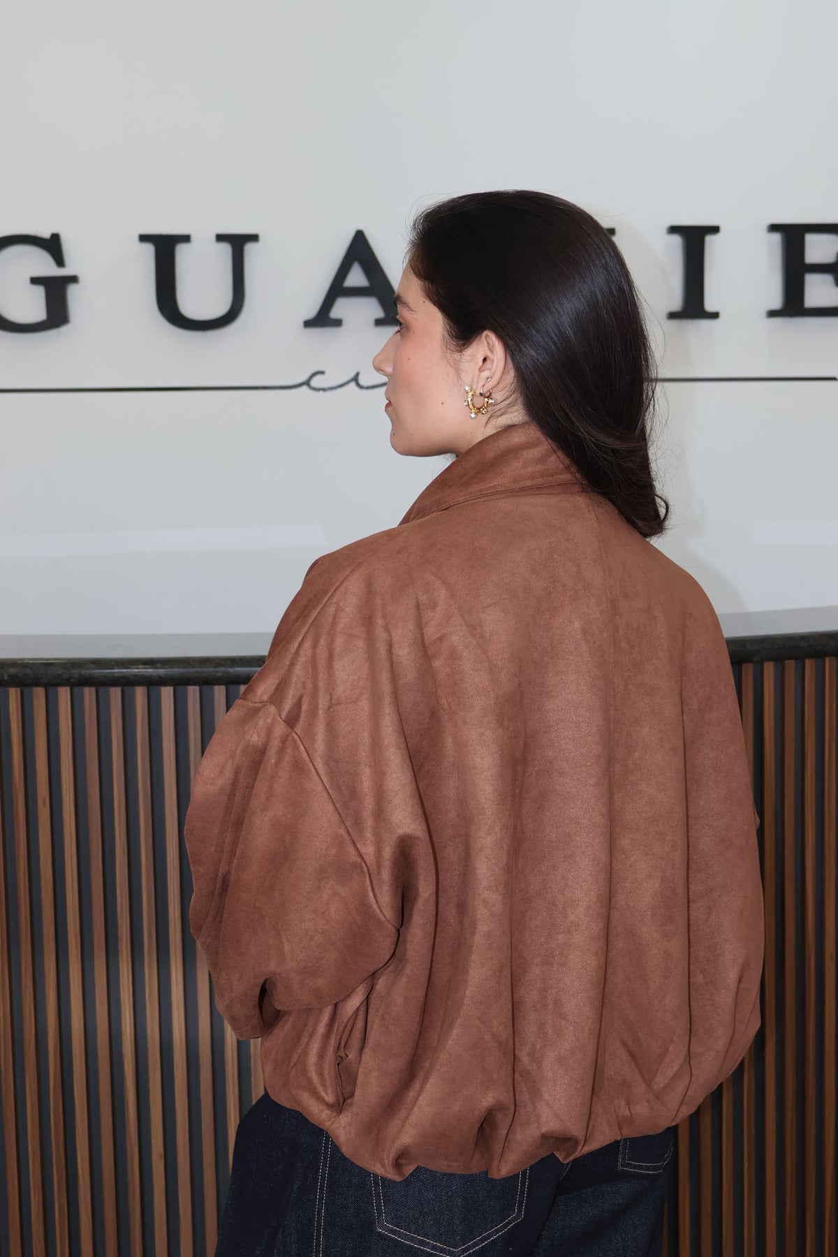 Chamarra tipo saco brown