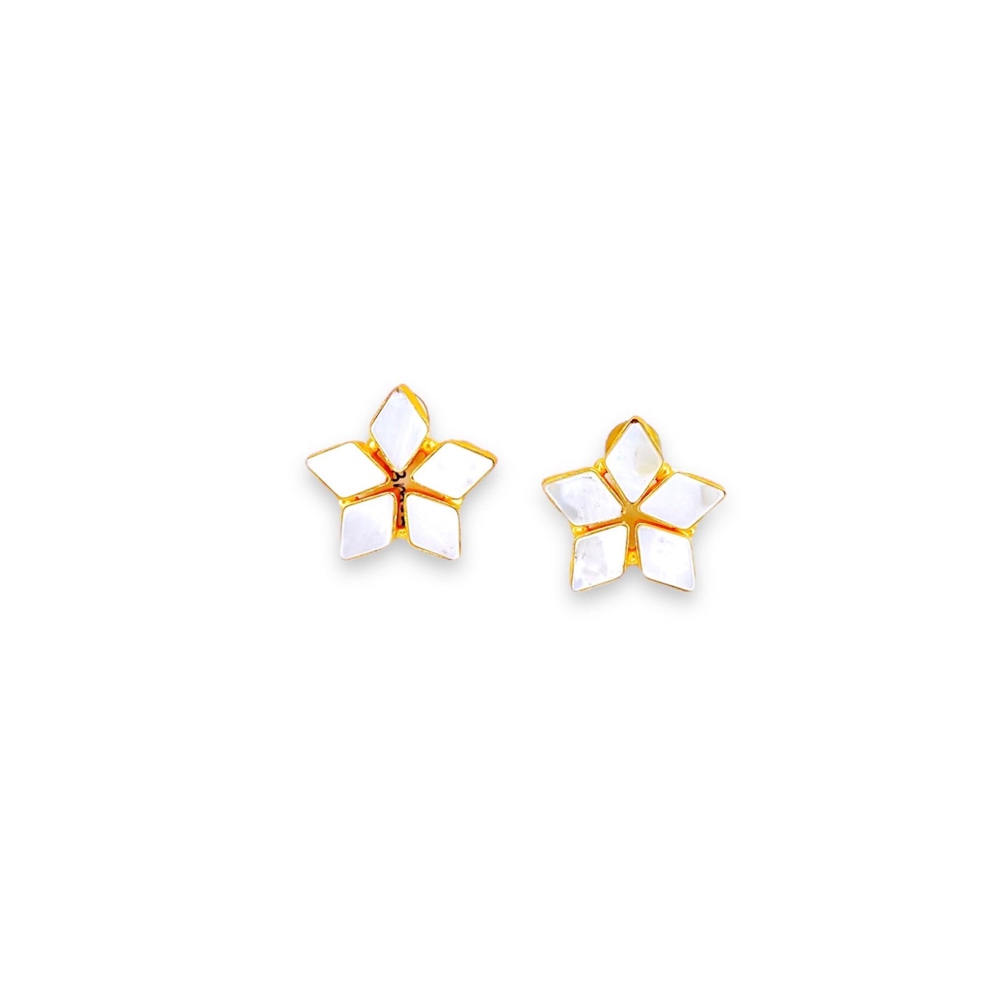 Aretes Estrella Nácar