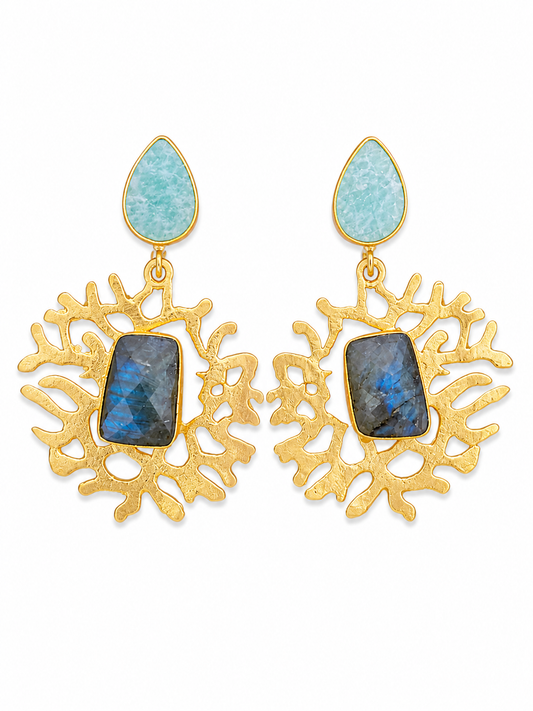 Aretes Ocean Stone Drop