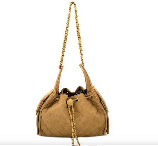 Camel Quilted Bag