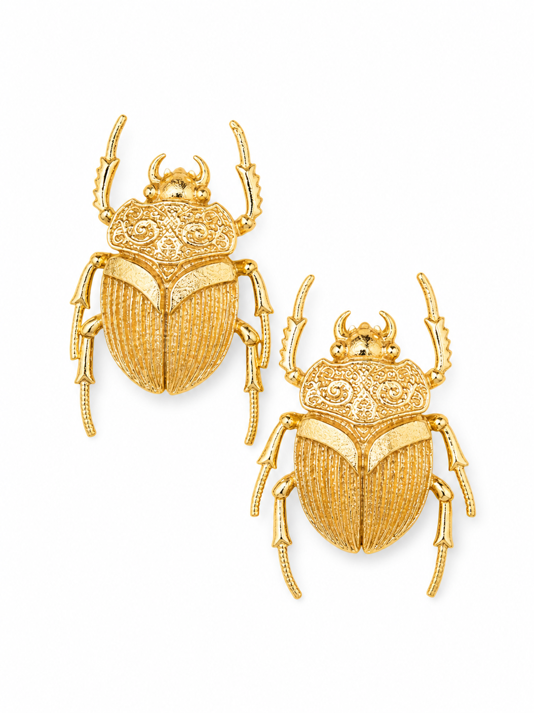 Aretes Escarabajo Dorado
