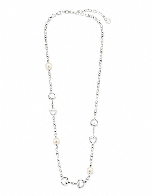 Collar Eslabón y Perlas
