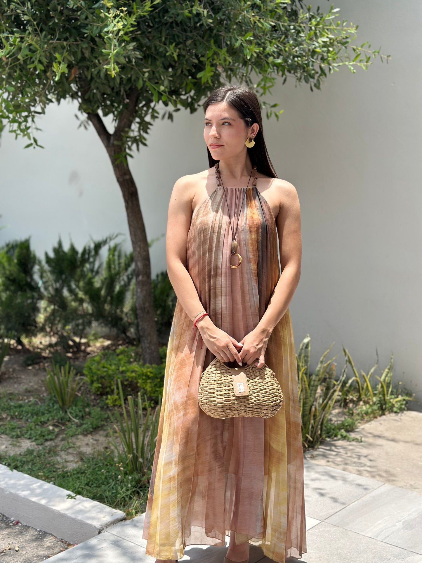 Vestido halter colores