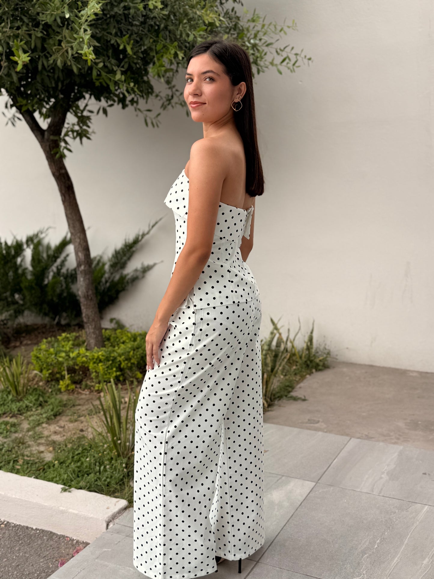Set blanco/ negro puntos