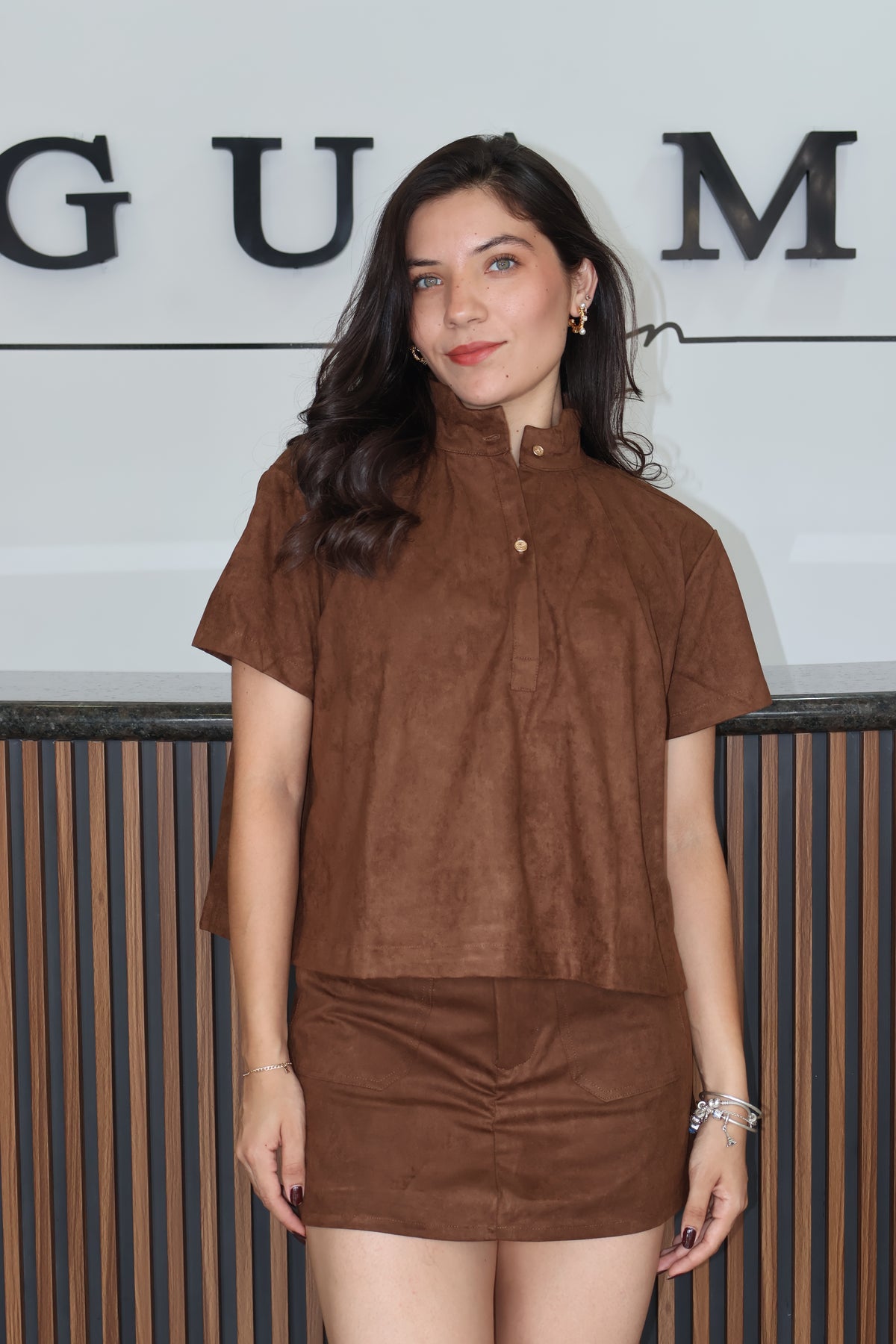 Conjunto brown soft brush
