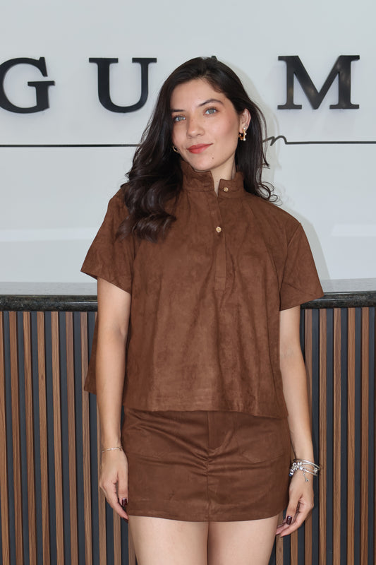 Conjunto brown soft brush