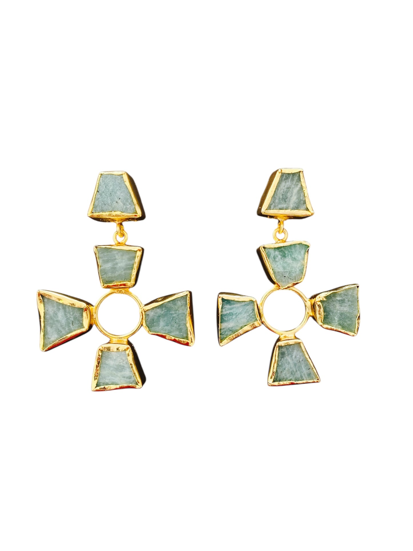 Aretes Flor de Esmeralda