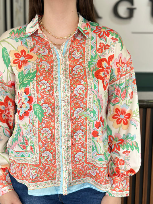 Blusa Flores Colores