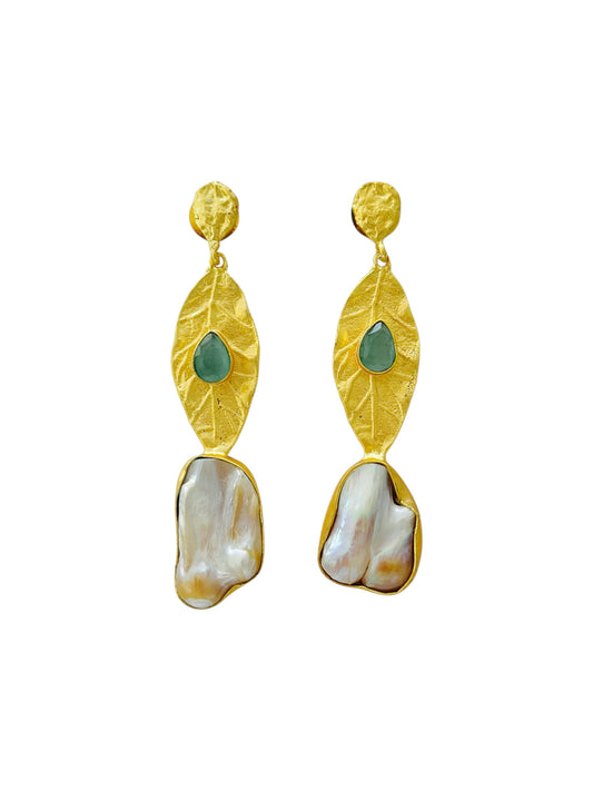 Aretes Hoja Brava