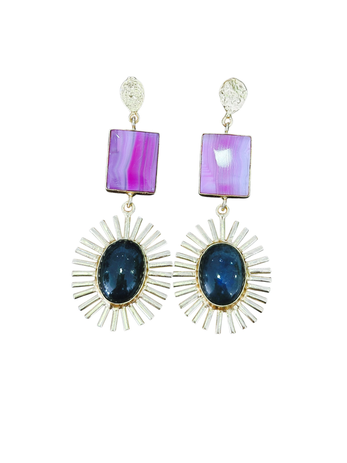 Aretes Purple Sunburst