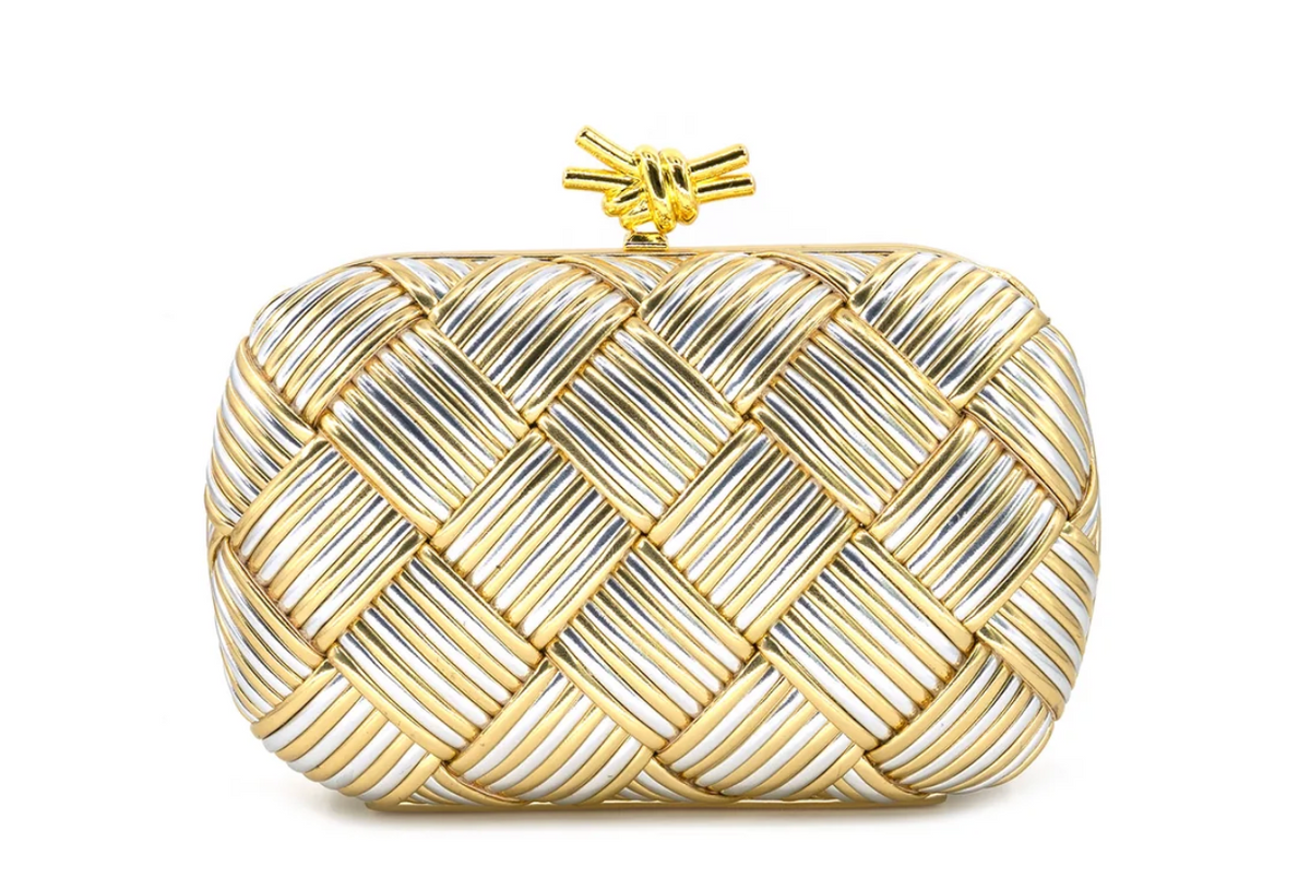 Golden Weave Clutch