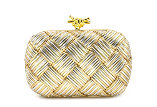 Golden Weave Clutch
