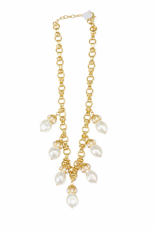 Collar Perlas Colgantes
