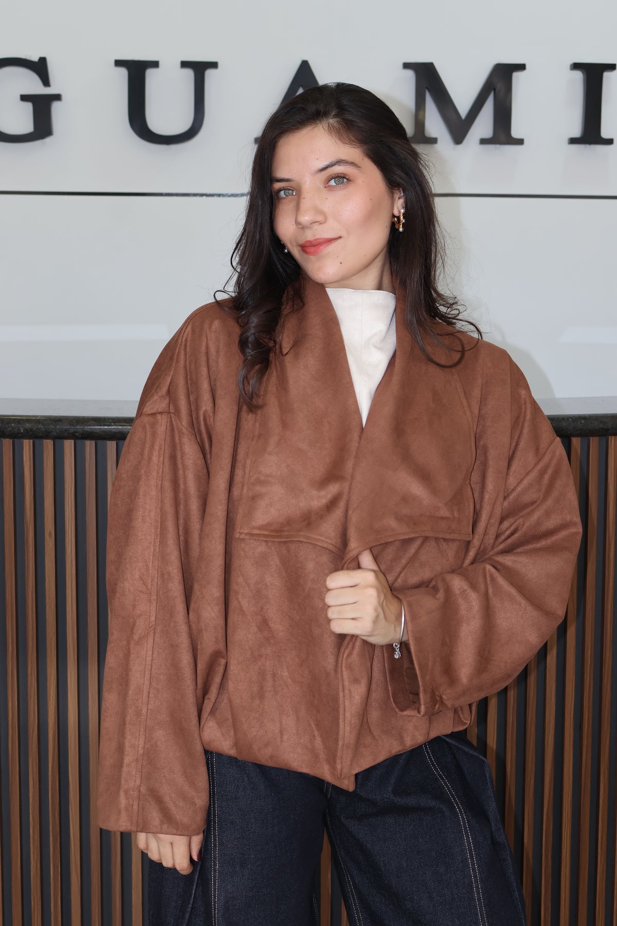 Chamarra tipo saco brown