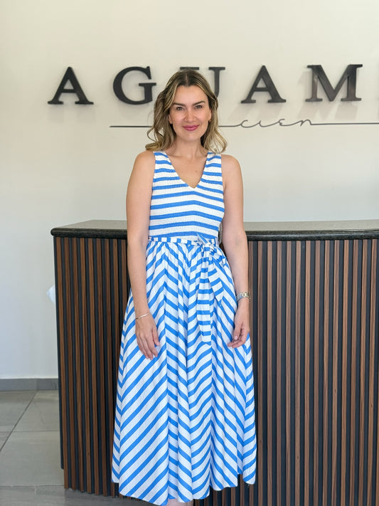 Vestido Blue Lines