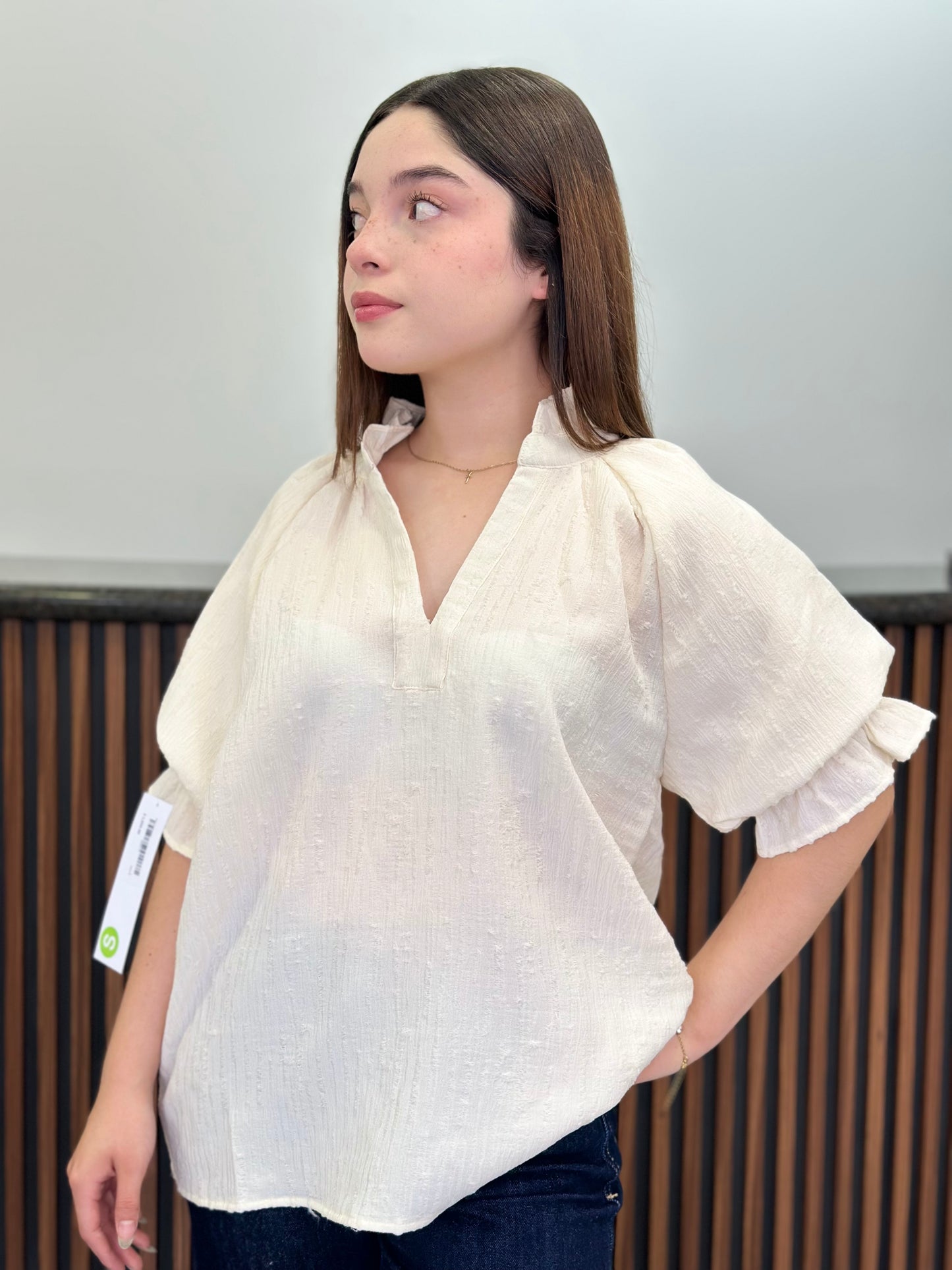 Blusa manga globo