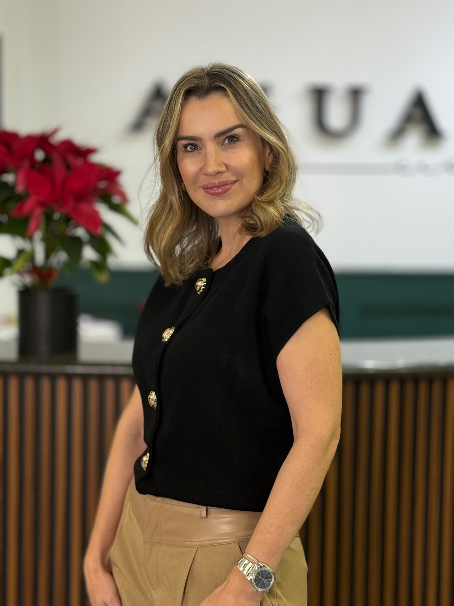 Suéter Negro Dropped Shoulder