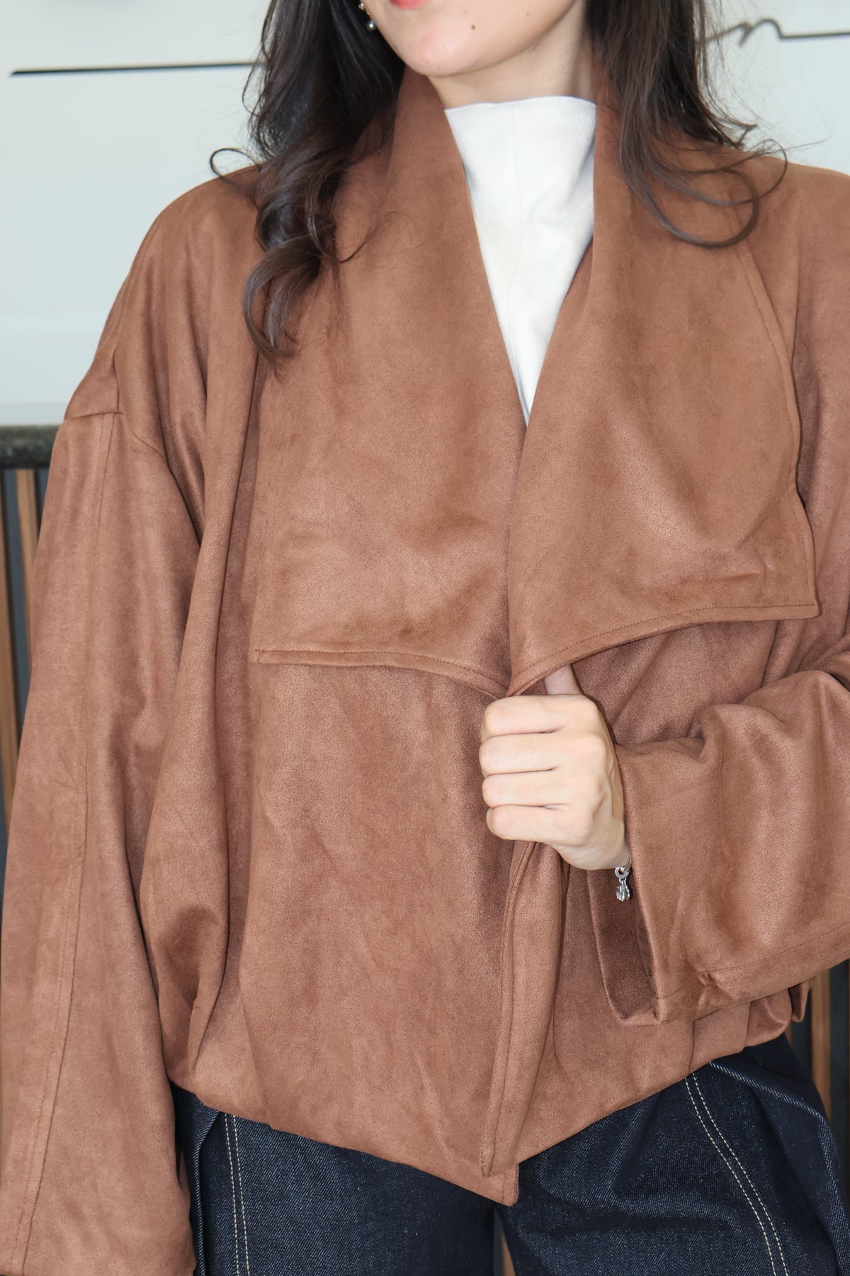 Chamarra tipo saco brown
