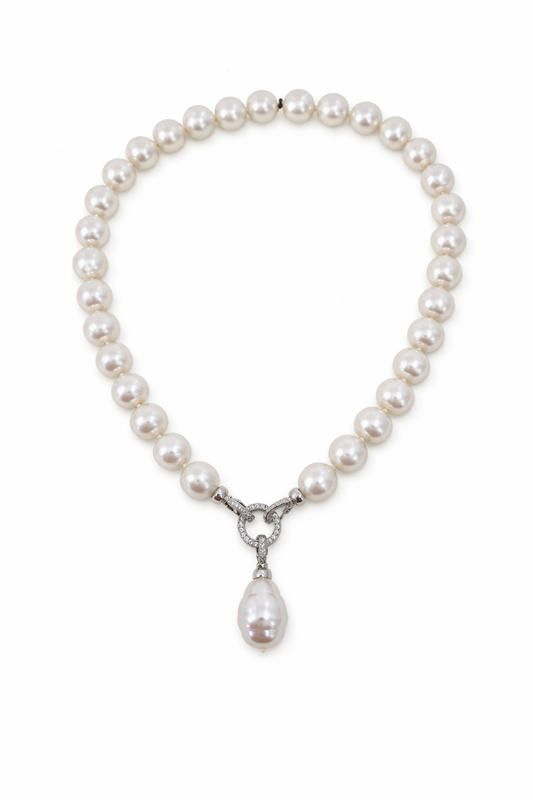 Collar Perlas Tassel Vintage