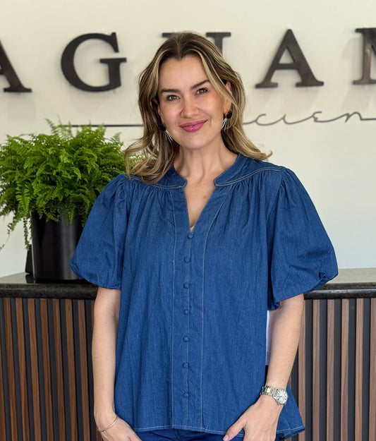 Blusa Denim Soft