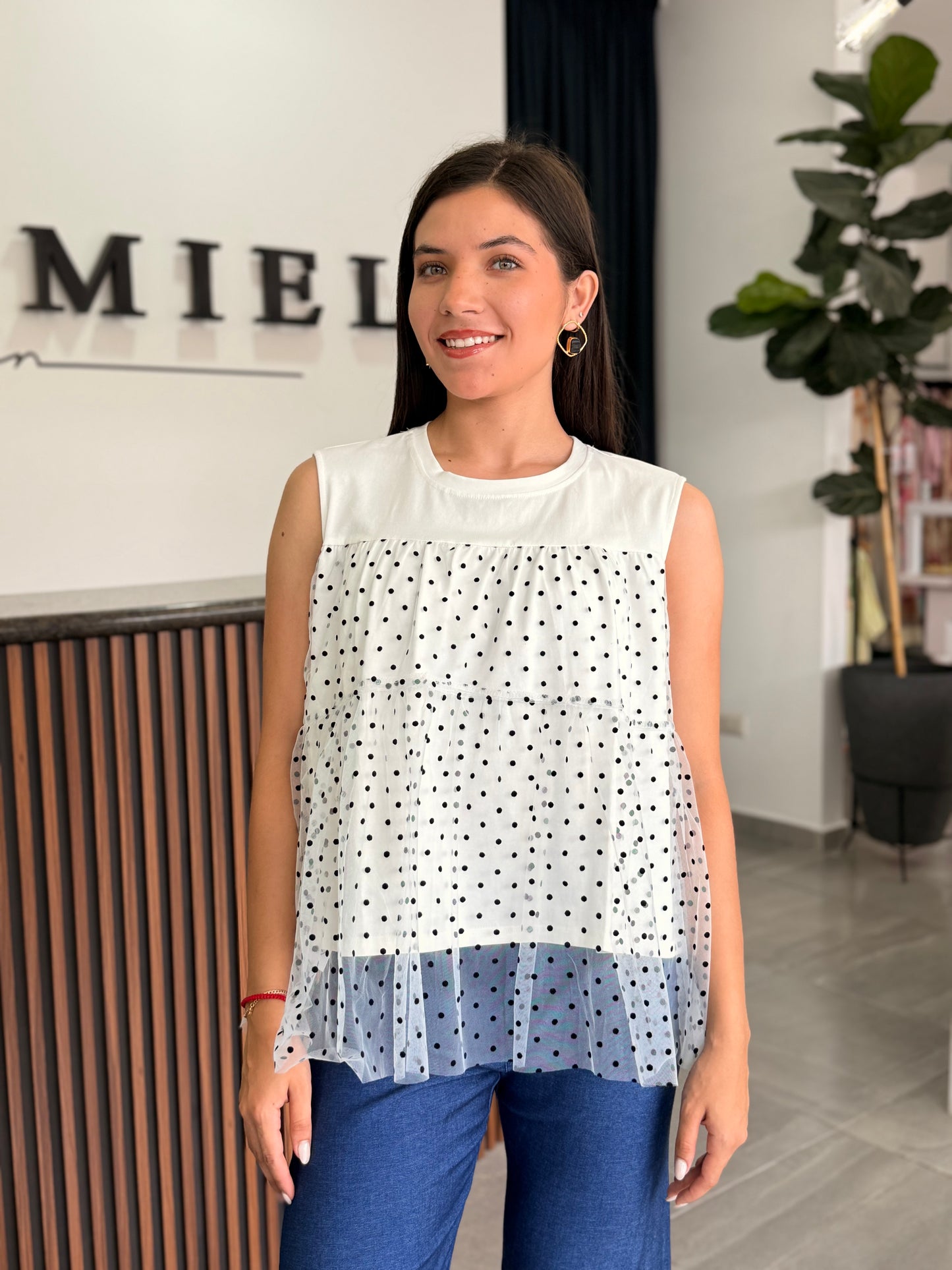 Blusa olanes lunares