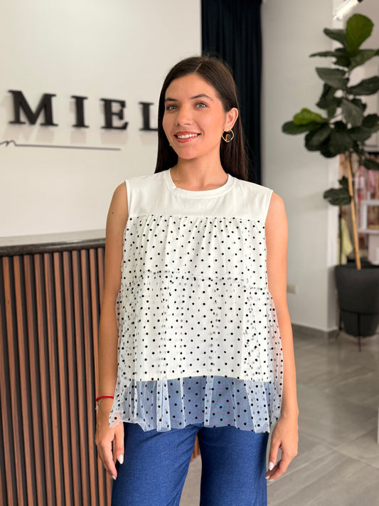 Blusa olanes lunares