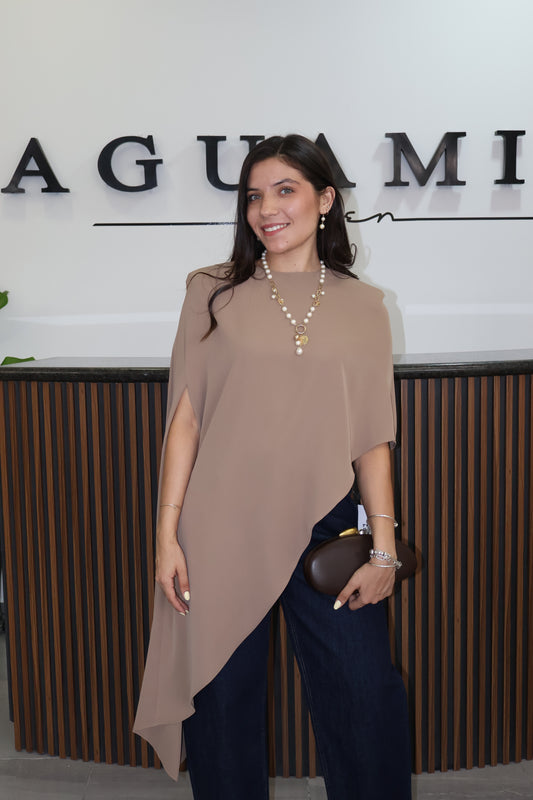 Blusa ivory twist