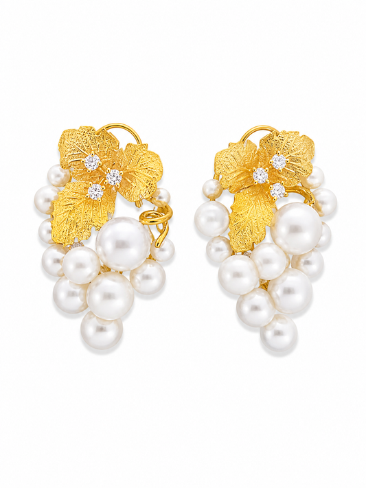Aretes Pearl Cluster Bloom
